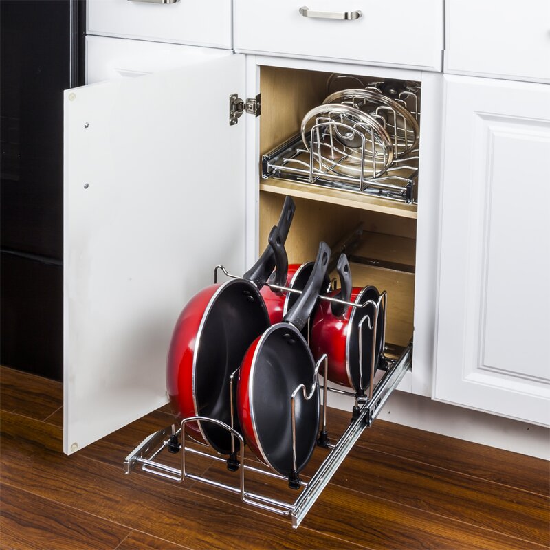 Vertical storage for pots and pans