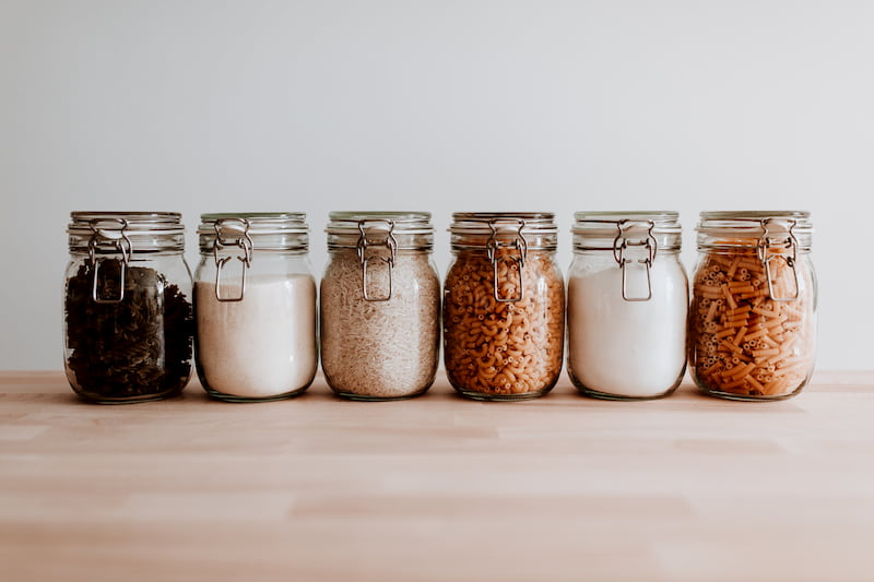 Jars of Food in Pantry