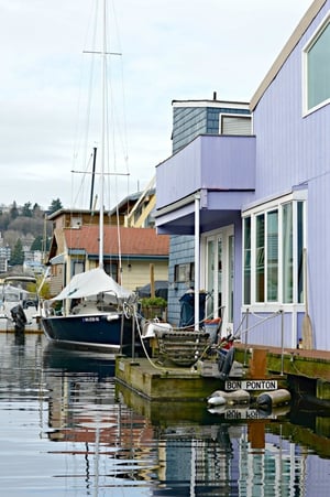 Seattle Houseboat Being Remodeled