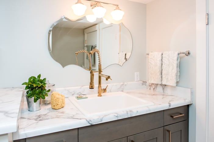 Mixed Metals in a Bathroom Remodel