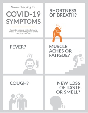 COVID-19 Symptoms Poster