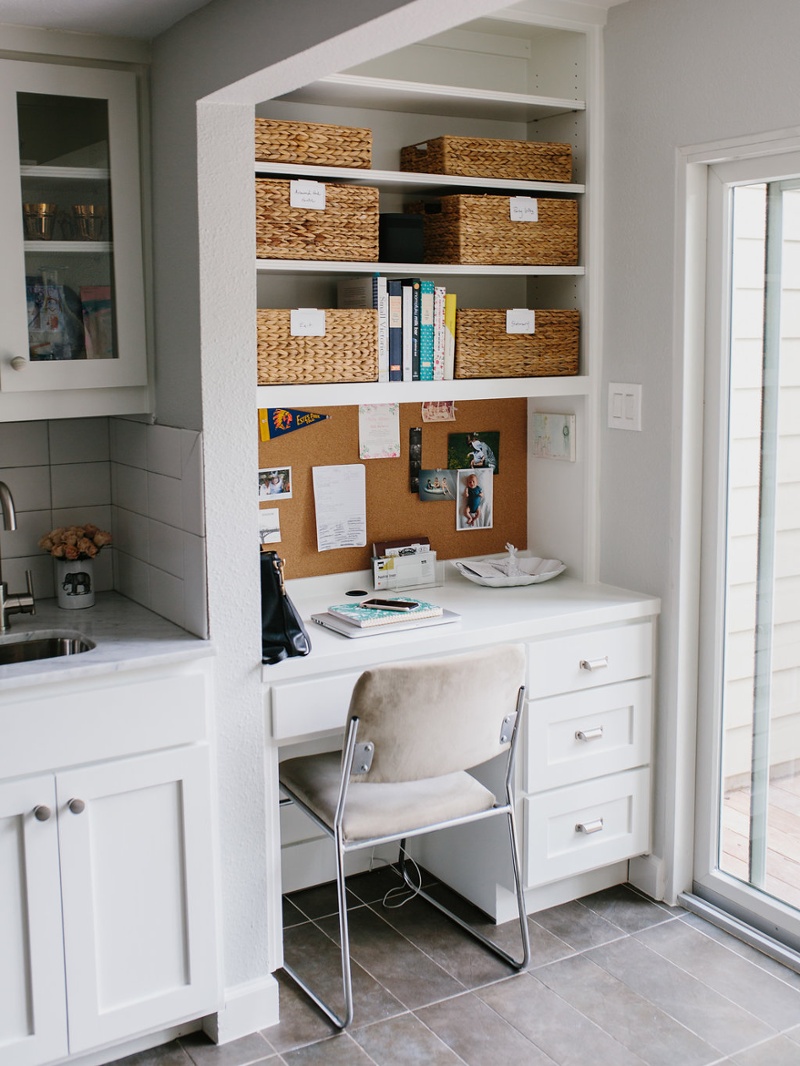 Office in kitchen