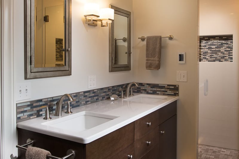 Jack and Jill bathroom can have hall access and shower