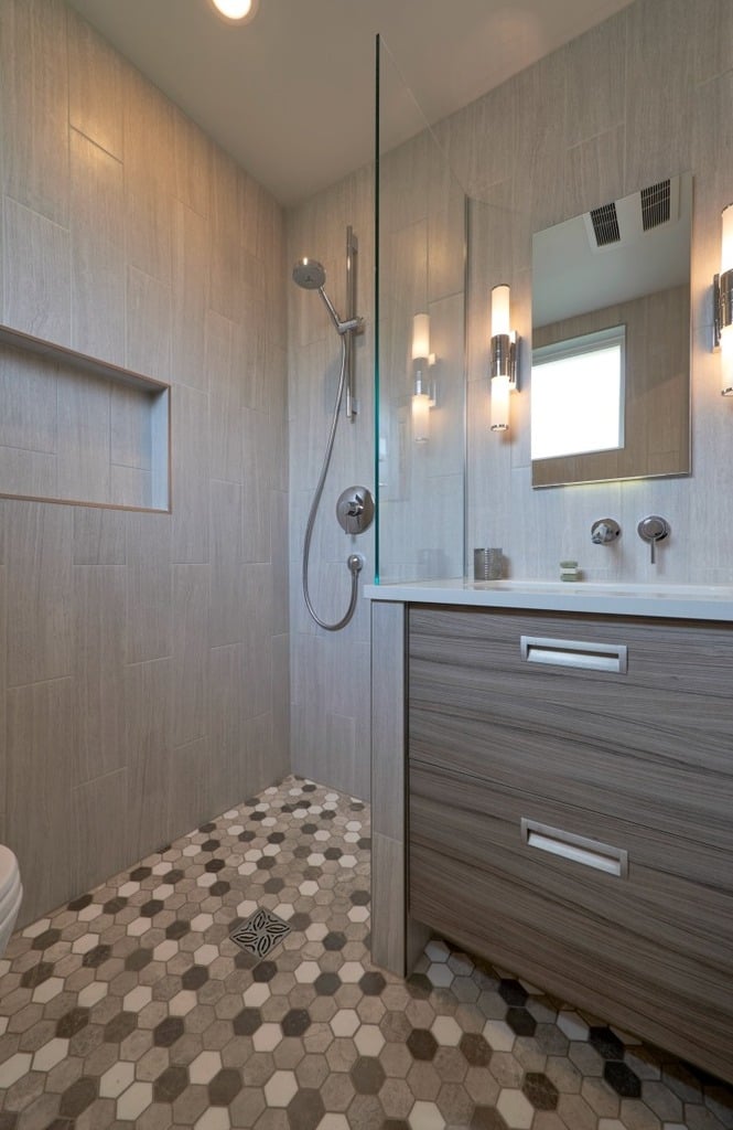 Remodeled Wet Bathroom in Modern Fremont Home