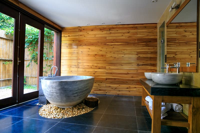 Wood bath