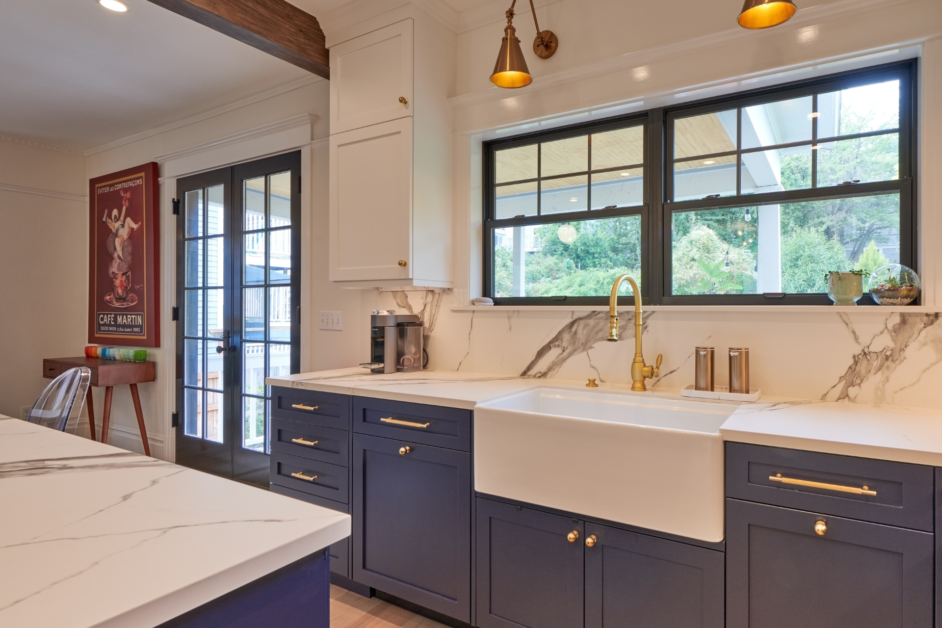 Check out even more design trends inspiring our Seattle remodels this year, from hefty, solid pieces to vibrant colors and reflective surfaces!