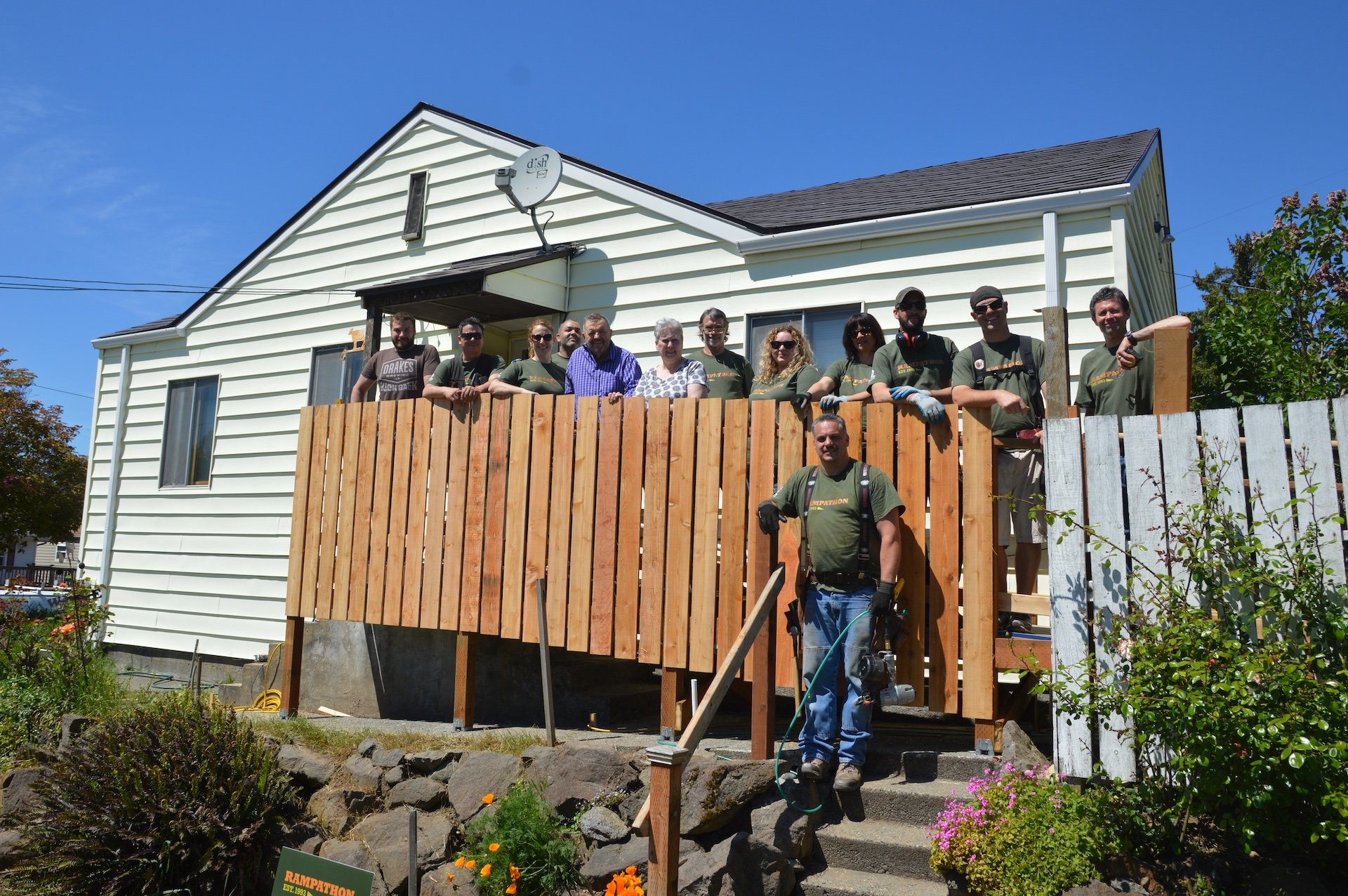 CRD Design Build team volunteering for Rampathon