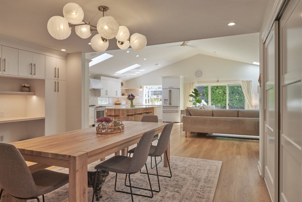 Redesigned kitchen with addition