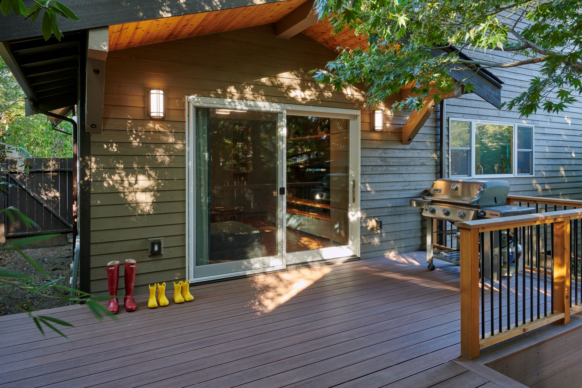Remodeled exterior and deck in Green Lake Seattle