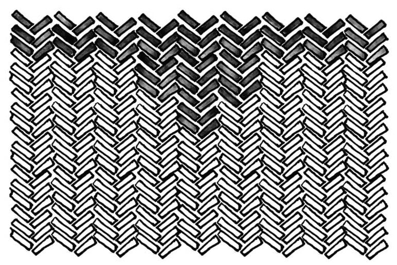 Mini Herringbone Tile Pattern