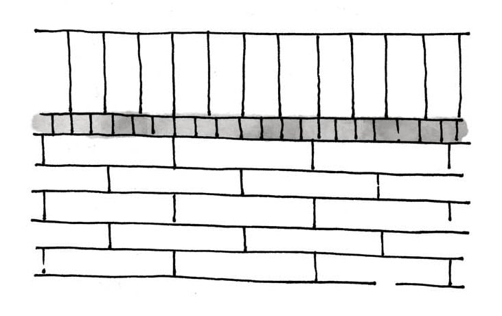 Varied Size Ceramic Tile Pattern